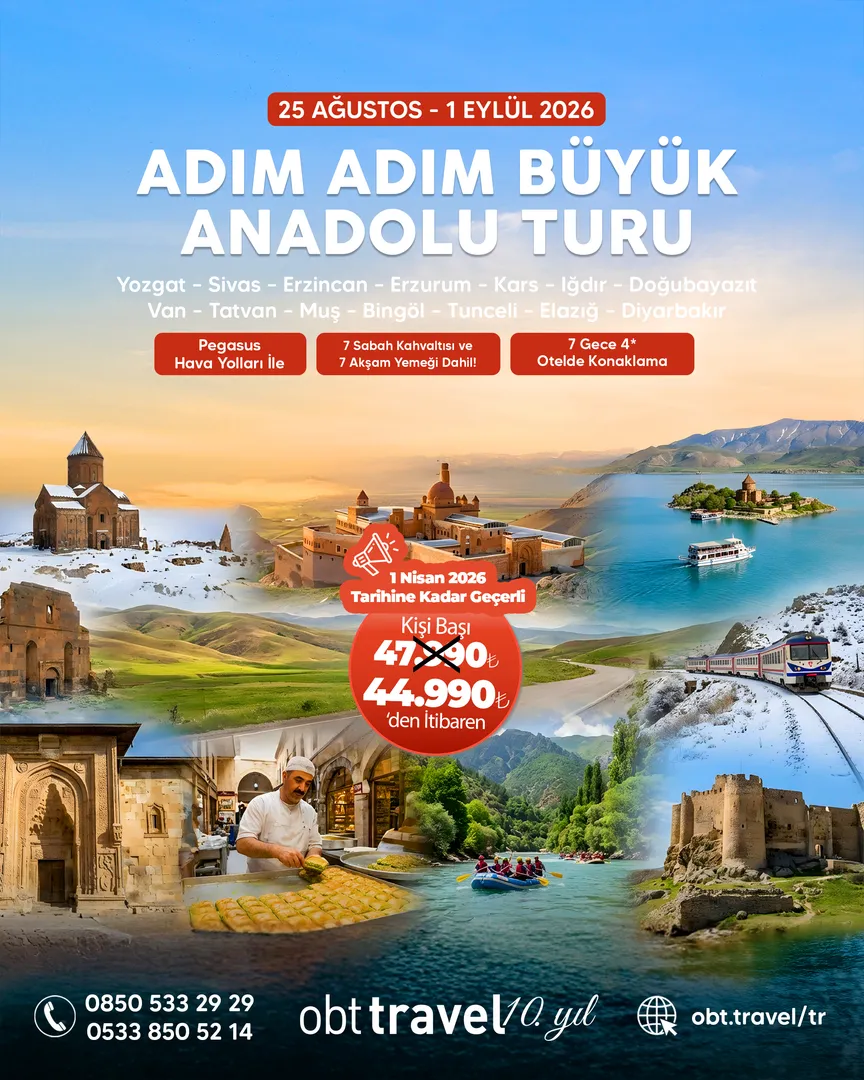 ADIM ADIM BÜYÜK ANADOLU TURU