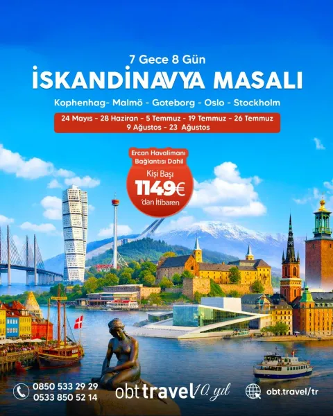 Uçak ile İskandinavya Masalı Turu