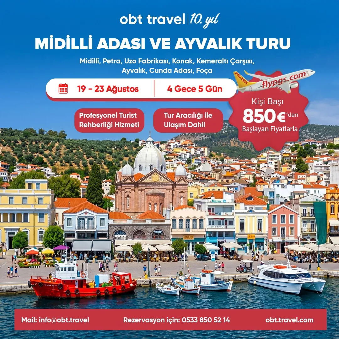 MİDİLLİ ADASI VE AYVALIK TURU