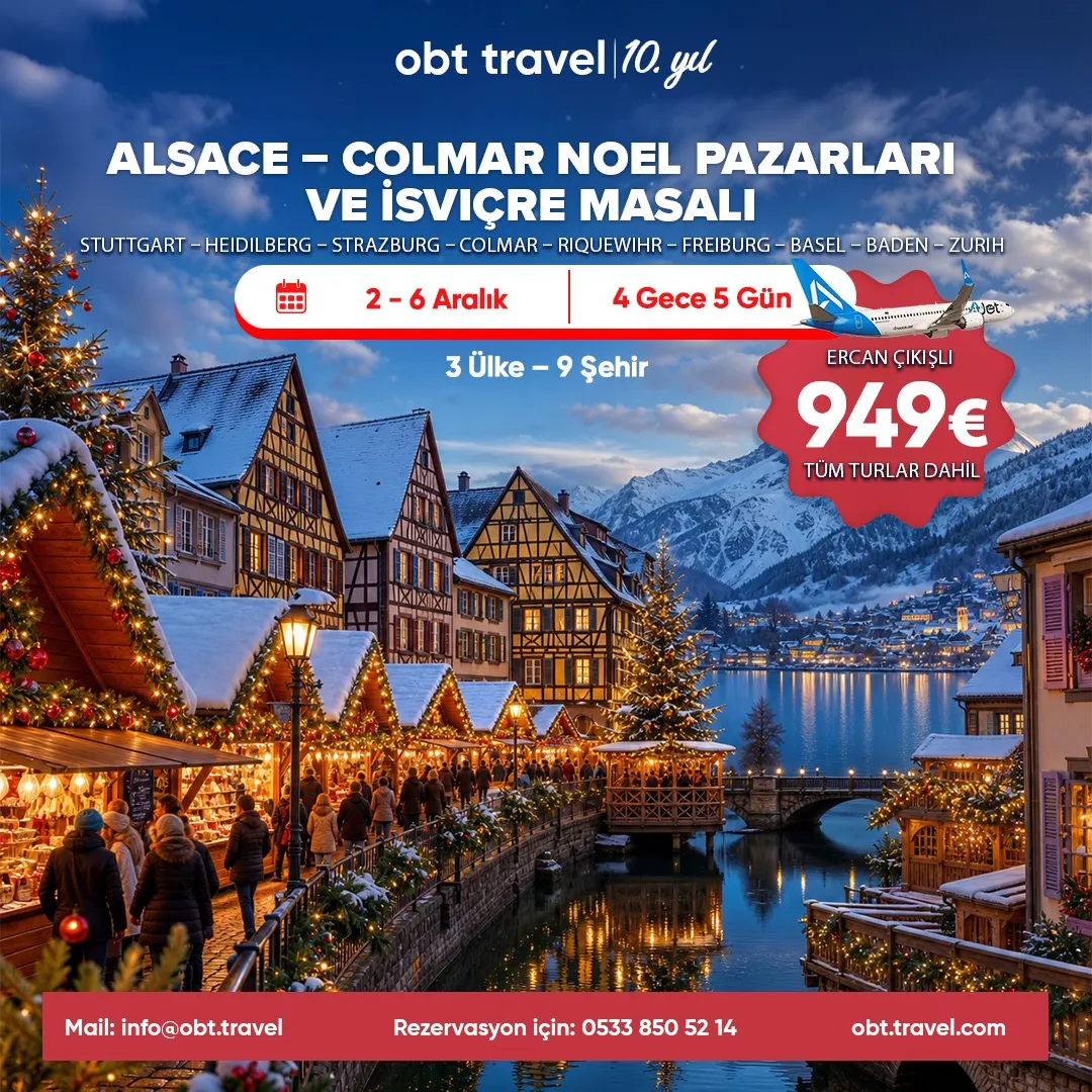ALSACE-COLMAR NOEL PAZARLARI VE İSVEÇ MASALI TURU