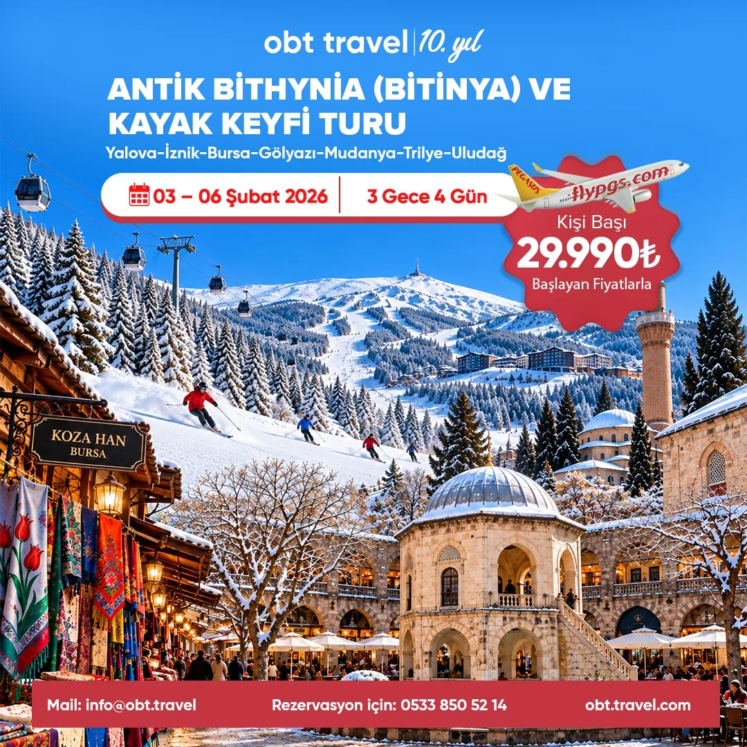 ANTİK BİTHYNİA(BİTİNYA) VE KAYAK KEYFİ TURU